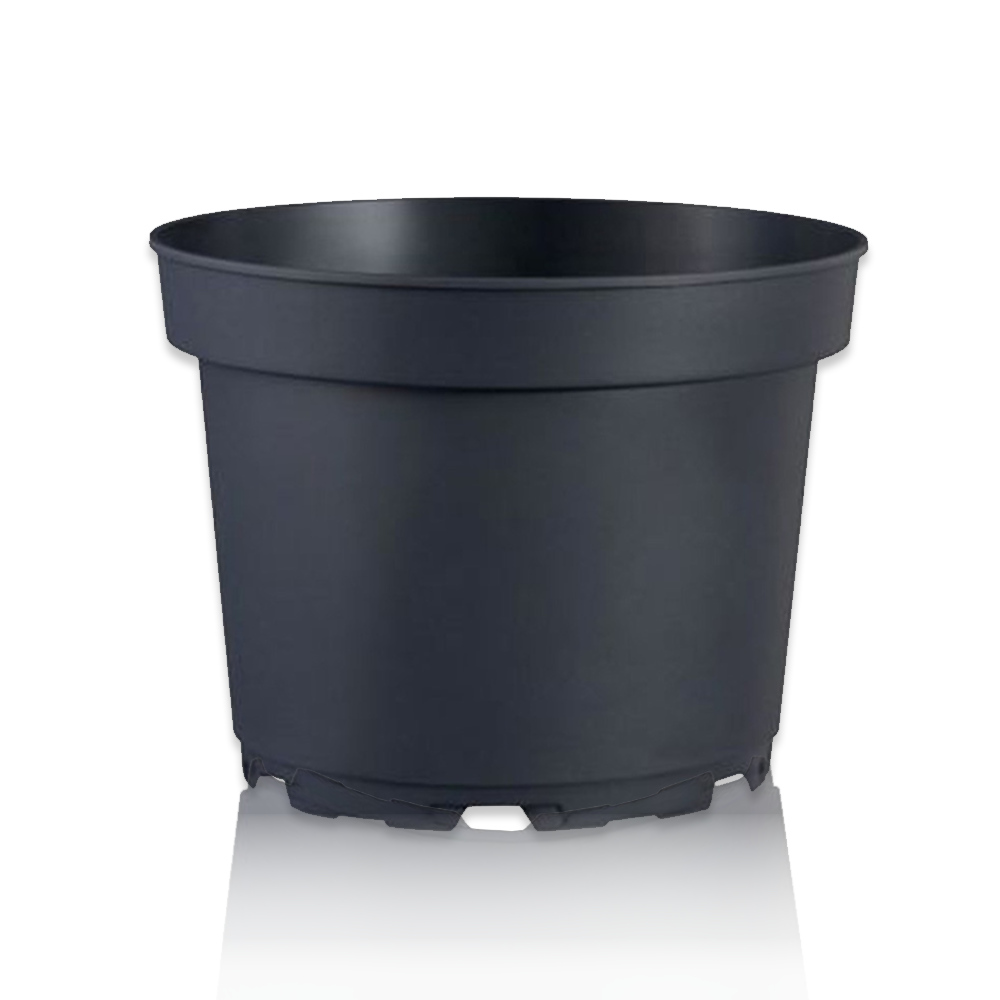 UKGROW Premium Black Plastic Plant Pots: Durable & Versatile